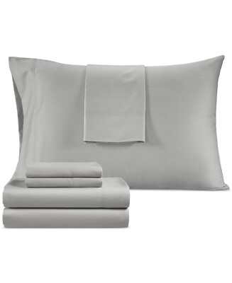 Dawson 1000-Thread Count Cotton Blend 6-Pc. Sheet Set, King - Gray