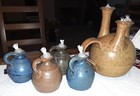 Tokheim Stoneware - Tokheim Pottery - Oil Lamp Lot of 5 - 2000's — photo 1
