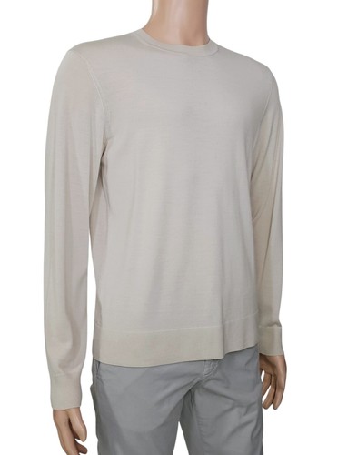 THEORY Ivory Crewneck Longsleeve Lightweight Sweater in Regal Wool M $195 - Picture 3 of 5
