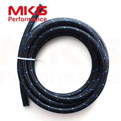 AN6 6 Stainless Steel Nylon Braided Fuel Line Oil Hose End Fitting Adapter 16.4F - Bild 3 von 7