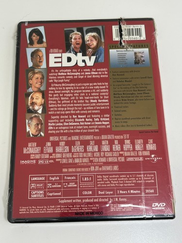 EDtv DVD – Brand New & Sealed – Starring Matthew McConaughey & Woody Harrelson - Picture 2 of 2
