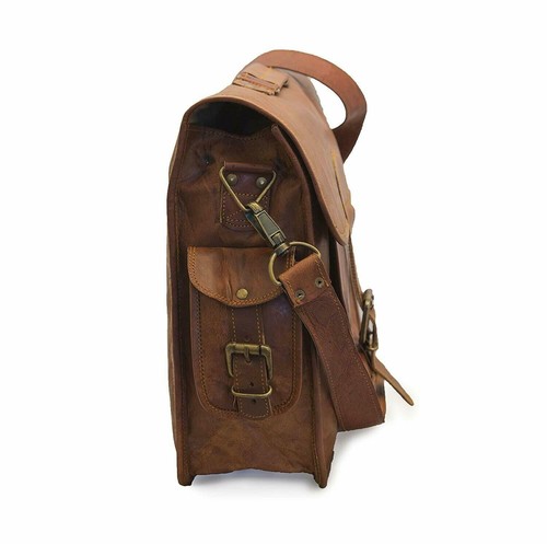 Tasche Leder Aktentasche Umhängetasche Handtasche echt Kuriertasche Laptop He... - Bild 4 von 5