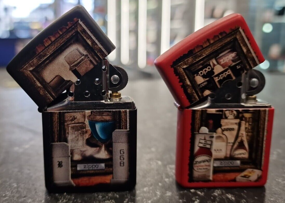 2 x Unusual Painted Zippo Lighters (NEW) eBay