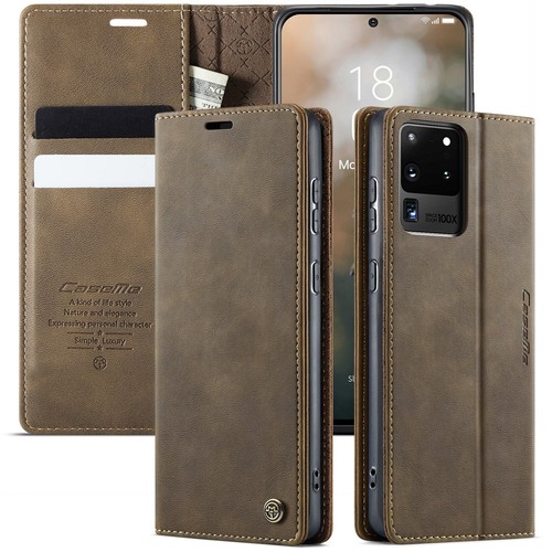 For Samsung S25 Ultra S24 S23 S22+ S21 Leather Wallet Case Flip Card Slots Cover - 第 41/49 張圖片