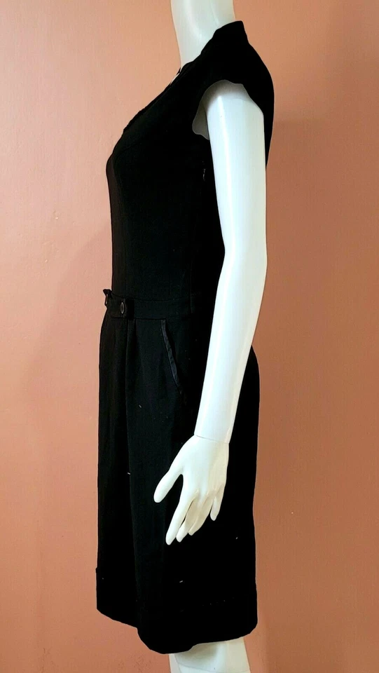 VESTIDO DISFRAZ NACIONAL FORRO CRUDO/LANA CUELLO CUADRADO NEGRO TALLA 44 Foto 4 de 4