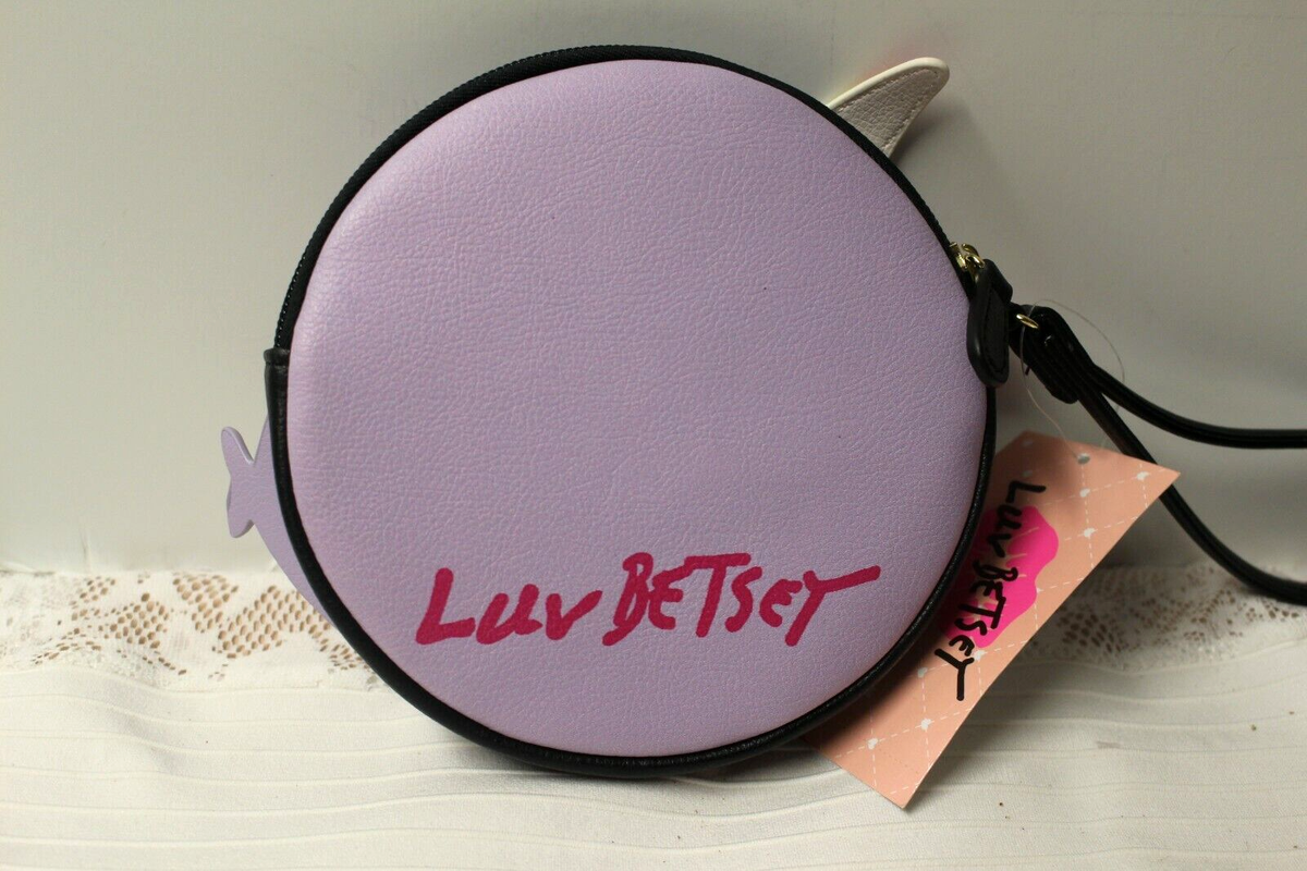 Porte-monnaie Bracelet Betsey Johnson 'Luv Betsey' - Mini Ours Endormi - Bleu Glace, Neuf Avec étiquettes