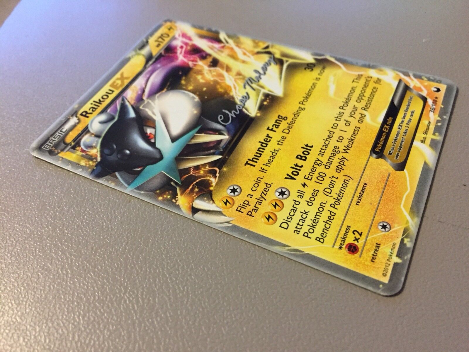 Carta Pokemon Raikou EX Original Copag