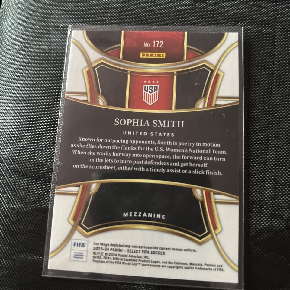 2023 24 Panini Select Soccer Mezzanine #172 Sophia Smith USWNT eBay UK