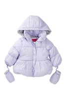 London Fog Puff Jacket With Attached Mittens (baby Girls) Sz 12m $72 on sale London Fog Puff Jacket With Attached Mittens (baby Girls) Sz 12m $72 on sale