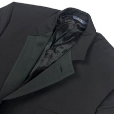 Fitzgerals Men's 100 Wool 2-Button Tuxedo Jacket Blazer Black   44R