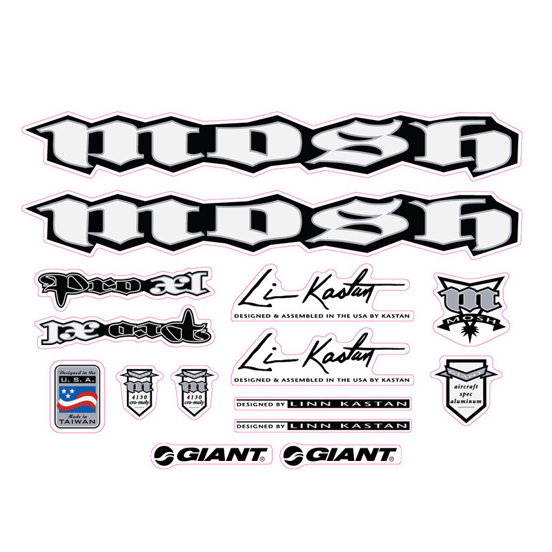 BMX(mon、ロゴ一部剥がれ) 1997 Mosh Pro XL Aluminum BMX decal set | eBay