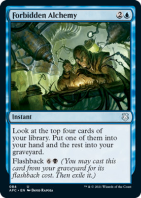 Forbidden Alchemy Light Play, English Magic the Gathering MTG Commander: Adventu