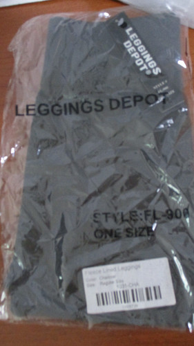 Leggings Depot~Charcoal Black FLEECE LINED LEGGINGS~Regular One Size~NEW