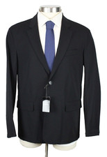 Emporio Armani Sport Coat 40 R Mens Black Soft Stretch Nylon Tech Fabric Blazer