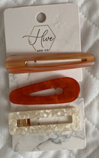 Hive and Co. Hair Accessories Clip Set of 3 NEW