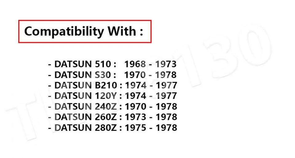 1 juego de luces laterales transparentes para Datsun 510 120Y 280Z 240Z 260Z 1968-1978 Foto 2 de 4