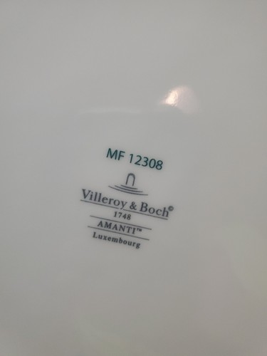 3 Villeroy & Boch Amanti 12.5" Charge Plates Luxembourg Hartford Golf Euc - Picture 3 of 5