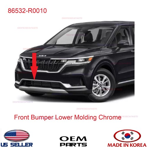 Genuine Front Bumper Lower Molding Chrome ⭐OEM⭐ Kia Carnival 2022-2024