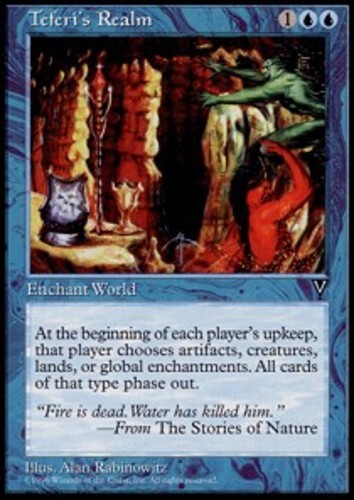 MTG magic cards 1x Teferi's Realm Visions Moderate Play, English