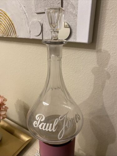 PAUL JONES PRE PRO ENAMELED BACKBAR WHISKEY DECANTER BOTTLE LOUISVILLE KY