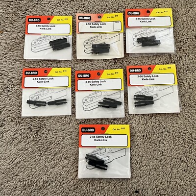 Du-Bro Lot Of 7 #815 2-56 Safety Lock Kwik- Link  New
