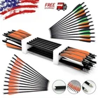 US 20 Inch Hunting Crossbow Bolts Mix Carbon Arrows 12PCS Archery Crossbow NEW