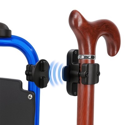 LODMOD Magnetic Cane Holder for Drive Rollator, Walker, Scooter, Black 