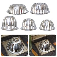 Stainless Steel Balcony Drainage Roof Round Floor Drain Cover Rain Pipe Cap New