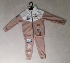 Toy Story Jacket Pants Set Toddler 5T Tan Buzz Lighthear Woody New Without Tags