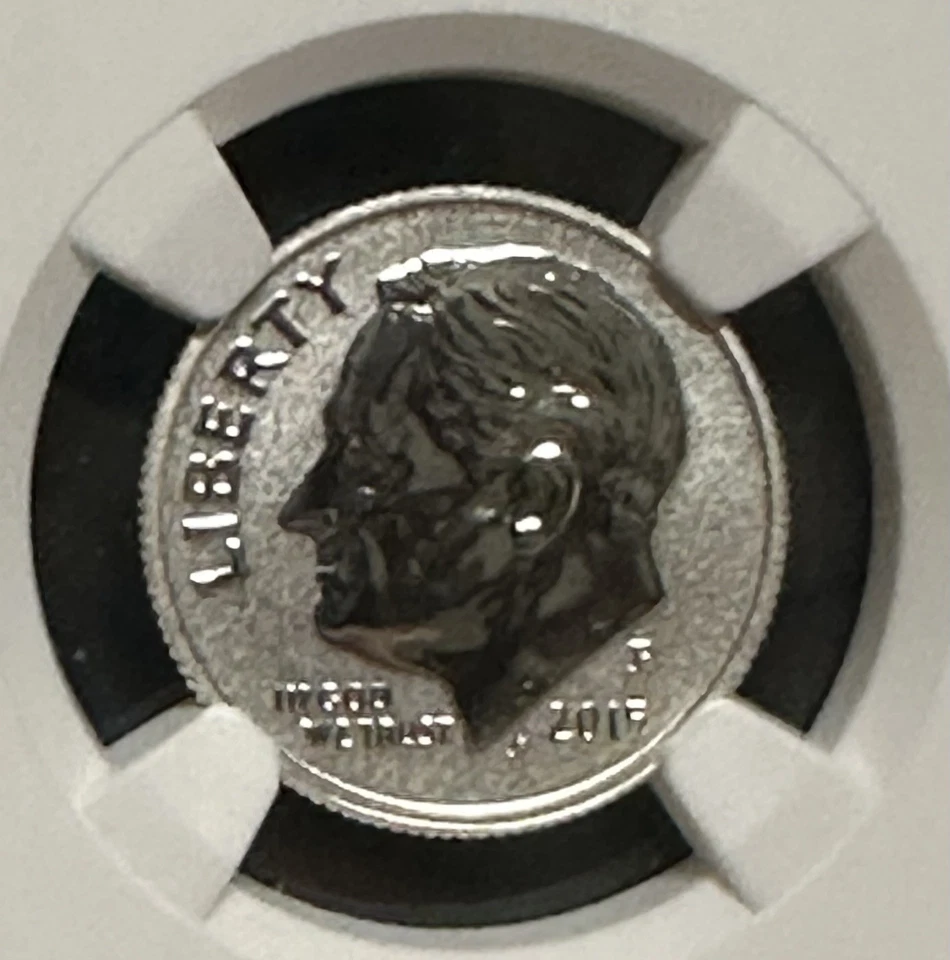 2015 Roosevelt Reverse Proof Silver Dime NGC PF69 March of Dimes Label - Unique - Image 3 of 4