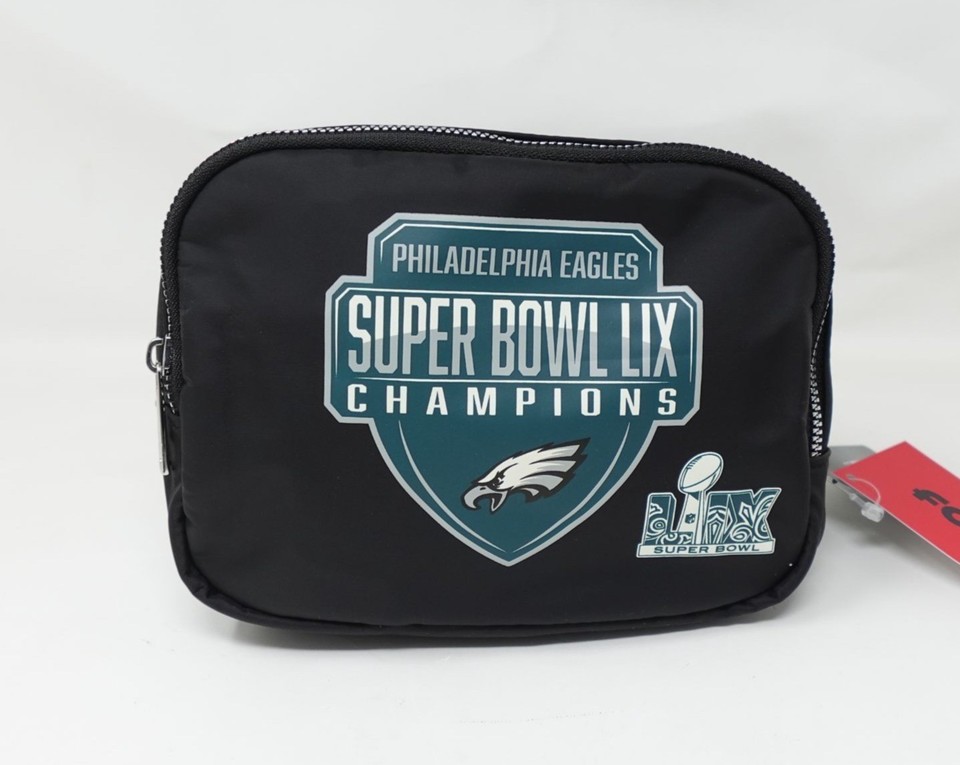 Philadelphia Eagles Super Bowl LIX Champions Black Nylon Crossbody Bag