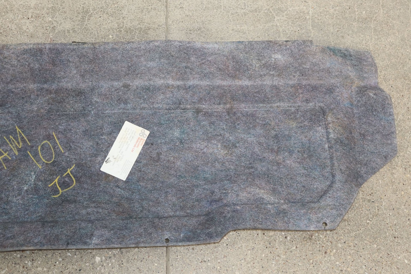 99-03 Aston Martin DB7 Vantage V12 Rear Interior Trunk Carpet Cleanout (Gray)