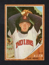 1962 Topps #543 Bob Allen Cleveland Indians SP VG
