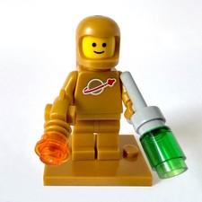 LEGO Classic Space Pearl Gold Spaceman Astronaut Minifigure, IDEA230 Genuine NEW