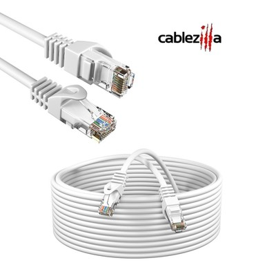 #ad Cat5e White Ethernet Patch Cord RJ45 UTP LAN Network Cable 25FT 200FT Multi LOT $724.45