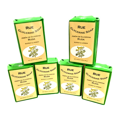 6-Pack Murray & Lanman Rue Glycerine Soap Bars 3.35 oz 95g Jabon de Ruda