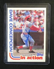 1982 Topps Dave Concepcion On Card Auto Autograph Baseball Card #661