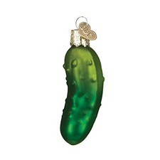 Old World Christmas Sweet Pickle Vegetable Glass Ornament 28074 FREE BOX