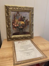Flores en un jarrón de Pierre-Auguste Renoir - Pinceladas con certificado de autenticidad (#1399/2500)
