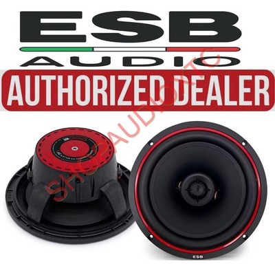 ESB AUDIO 3.6C 6.5'' 80W RMS 4-OHM WATERPROOF TREATMENT COAXAIAL SPEAKERS NEW