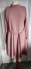 Boohoo Dusky Pink  Dress Size 18 BNWT