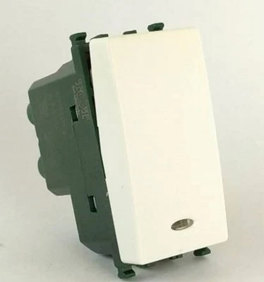 MAPAM gem PULSANTE LUMINOSO COMPATIBILE VIMAR PLANA BIANCO