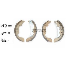 Bremsbackensatz 24547029 hinten für Renault Symbol-Logan 3 L8 ZOE BFM