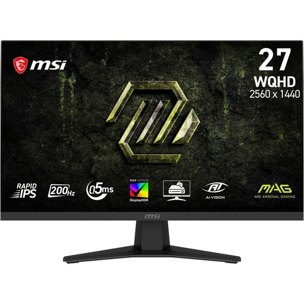 MSI MAG 274QFDE E20 27 Zoll QHD Rapid IPS Gaming Monitor 200 Hz 16:9 Dp/Hdmi-image