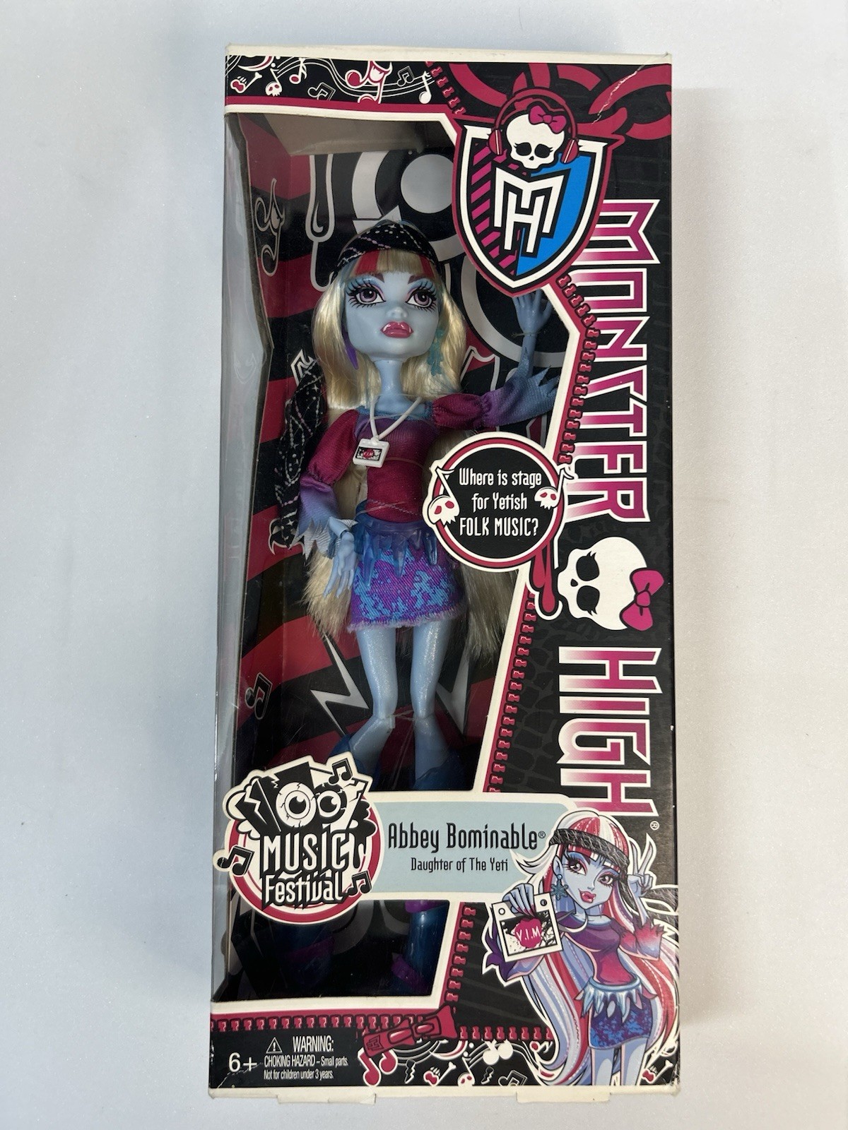 Monster High Music Festival Abby Bominable NIB