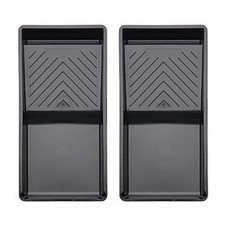 2 x Harris Mini Paint Roller Tray 4" Painting Tool Decorating Plastic Reusable