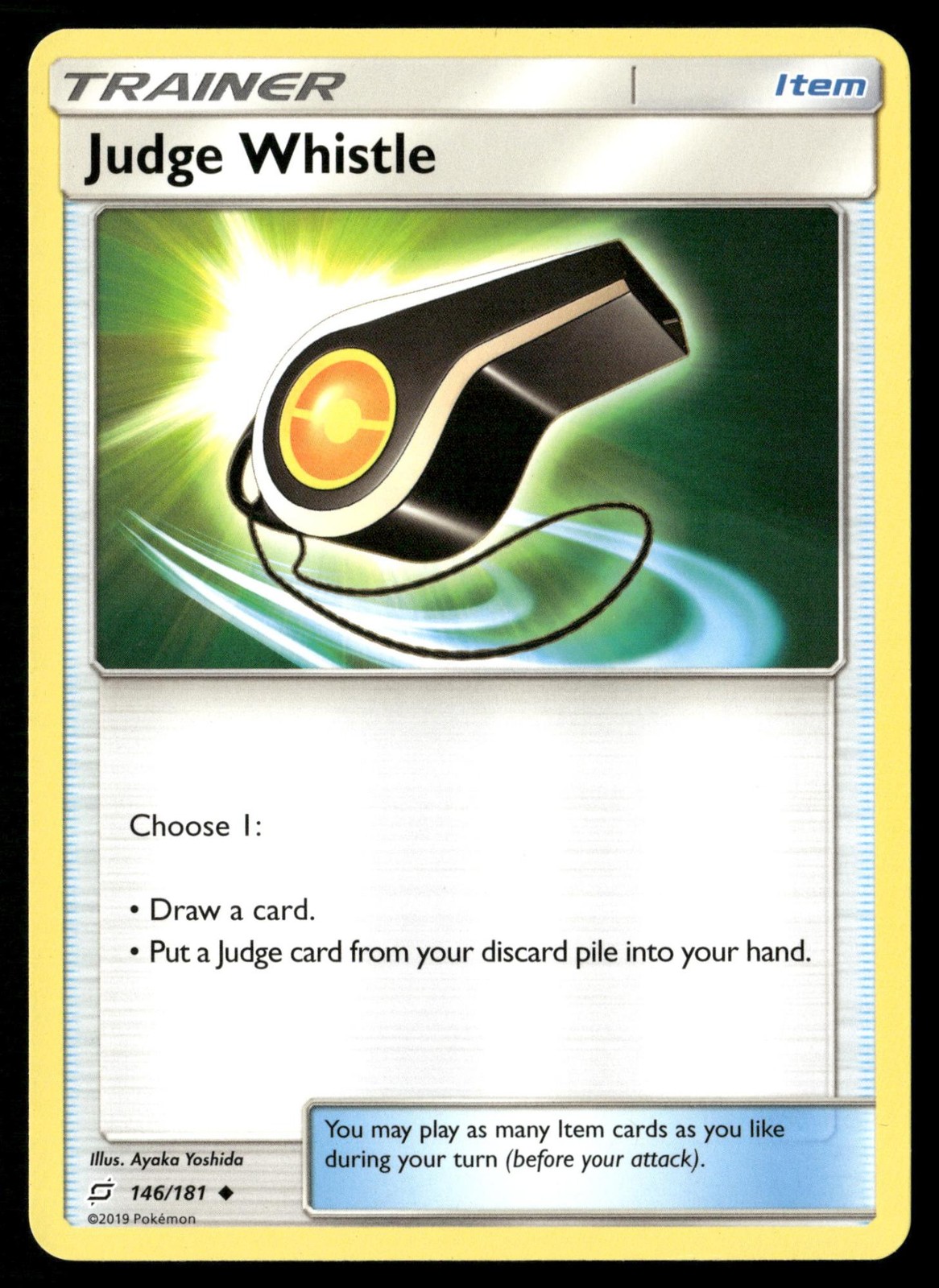Judge Whistle 146/181 Uncommon Team Up Pokemon Near Mint