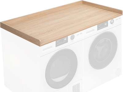 #ad 54quot; Light Wood Washer Dryer Countertop with Safety Ledge for Organized Laundry $248.99