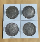 Four (4) 90% Silver Morgan Dollar Lot 1885-P, 1900-P, 1896-P, 1896-P,