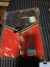 Boys Nike Sweatsuit Size 7/8 Or Large Red and Black Brand New with Tags